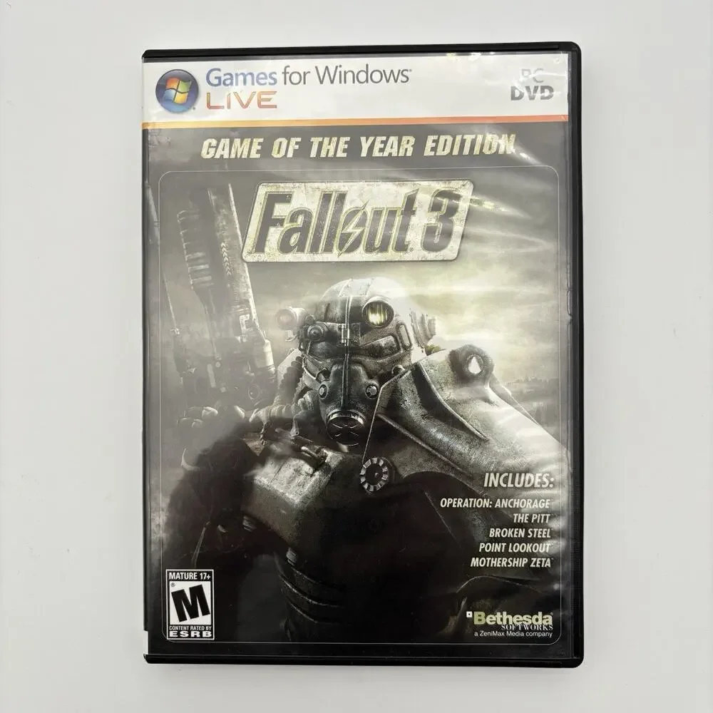 PC DVD Windows Live - Fallout 3: Game of the Year Edition Very Good Condition.